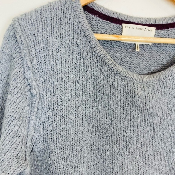 Rag & bone cotton angora blend grey slightly textured sweater. Size Large. - Picture 2 of 5